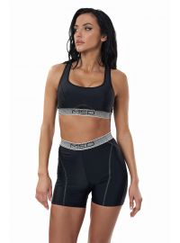 Αθλητικό σουτιέν MED - JOAN CROP TOP - Μαύρο - Logo