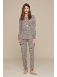 Γυναικεία πυτζάμα Noidinotte - Animal print - Κουμπάκια - 100% MODALΓυναικεία πυτζάμα Noidinotte - Animal print - Κουμπάκια - 100% MODALΓυναικεία πυτζάμα Noidinotte - Animal print - Κουμπάκια - 100% MODAL