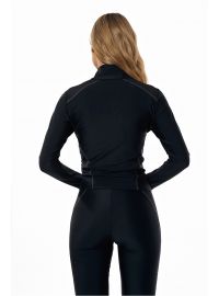 Γυναικείο JACKET MED JOAN - Μαύρο - Λευκές ραφές