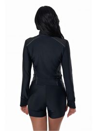 Γυναικείο JACKET MED JOAN - Μαύρο - Λευκές ραφές