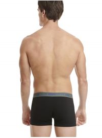 Ανδρικό boxer Walk Basic - Μαύρο βαμβακερό - 2 pack