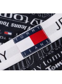 Ανδρικό Gift Pack Tommy Hilfiger - Μαύρο Boxer all over logo - Λευκές κάλτσες