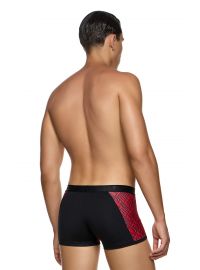 MED Ανδρικό Boxer LUKE - Κόκκινο - All Over Print Logo