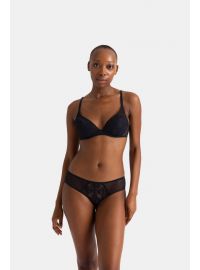 Σουτιέν 3/4 Dorina MELANIE - Δαντέλα - Μαύρο & Ροζ - 1+1 ΔΩΡΟ - Cup C