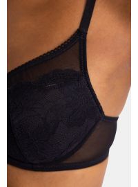 Σουτιέν 3/4 Dorina MELANIE - Δαντέλα - Μαύρο & Ροζ - 1+1 ΔΩΡΟ - Cup C