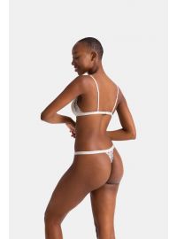 Dorina Γυναικείο String TRISHA - 1+1 ΔΩΡΟ - Ιβουάρ & Λιλά - 2 Pack