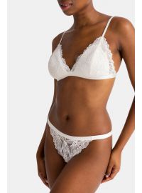 Dorina Γυναικείο String TRISHA - 1+1 ΔΩΡΟ - Ιβουάρ & Λιλά - 2 Pack