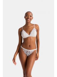 Dorina Γυναικείο String TRISHA - 1+1 ΔΩΡΟ - Ιβουάρ & Λιλά - 2 Pack