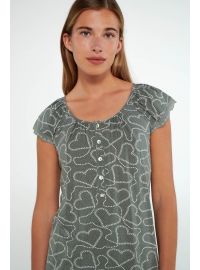 Γυναικεία πυτζάμα  Vamp - Κάπρι παντελόνι - Green Sage