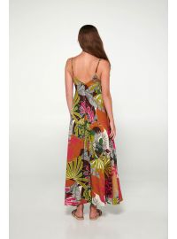 Γυναικείο Beachwear Vamp - Τροπικό print - Maxi Καλοκαιρινό φόρεμα
