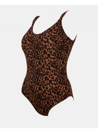 Γυναικείο μαγιό ολόσωμο Rock Club - Leo print - Comfort Line - Κανονικό