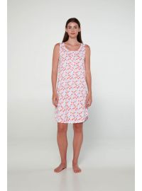 Γυναικείο νυχτικό Vamp - Καλοκαιρινό - Print αστέρια - Mini - Μεγάλα μεγέθη