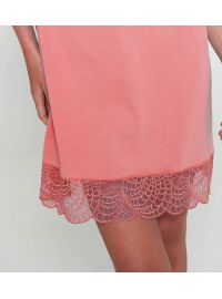 Γυναικείο Νυχτικό Vamp  - Λεπτή τιράντα - Pink Glow - Με κουμπιά