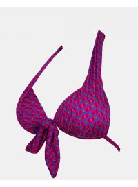 Γυναικείο Μαγιό Push Up τρίγωνο Rock Club - Windy print - Bikini Cup B - Regular Fit - Lycra