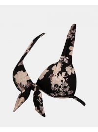 Μαγιό Push Up τρίγωνο Rock Club - Peony print - Bikini Cup B