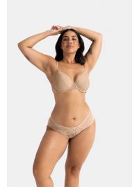 Σουτιέν 3/4 Dorina MELANIE - Μπεζ & Γρι - 1+1 ΔΩΡΟ - Cup E D