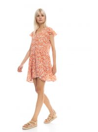 Γυναικείο Beachdress Pink Label -  Mini Φόρεμα - Εμπριμέ - Regular Fit - Viscose