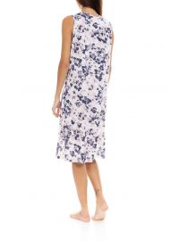 Γυναικείο Νυχτικό Pink Label - Floral Print - Αμάνικο - Plus size - Modal