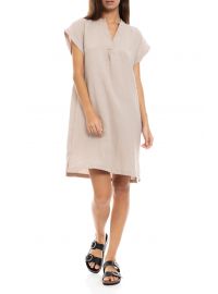 Γυναικείο Νυχτικό Pink Label - Mini Αμάνικο - Nude - Regular Fit - Cotton