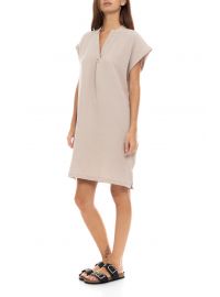 Γυναικείο Νυχτικό Pink Label - Mini Αμάνικο - Nude - Regular Fit - Cotton