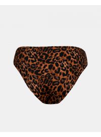 Μαγιό slip Rock Club - Leo print - Μπικίνι με σούρες μπροστά