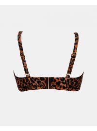 Μαγιό Strapless top Rock Club - Leo print - Bikini για μεγάλο στήθος - Cup D