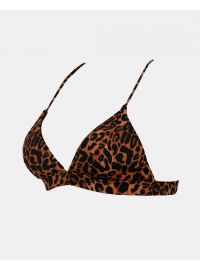 Μαγιό top Rock Club - Leo print - Bikini Τρίγωνο με Λάστιχο - Cup C