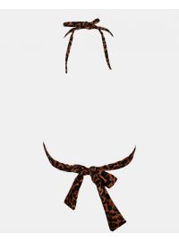 Μαγιό τρίγωνο Rock Club - Leo Print τοπ Bikini - Σταθερό cup C