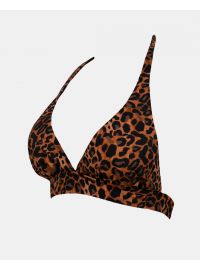 Μαγιό τρίγωνο Rock Club - Leo Print τοπ Bikini - Σταθερό cup C
