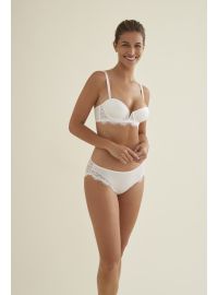Γυναικείο νυφικό Σουτιέν στράπλες Promise - Λευκό - Regular Fit - Polyester - Cup D