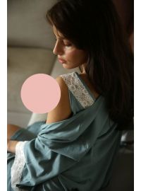 Γυναικεία Ρόμπα Happy Family - Κανελί - Μανίκι 3/4