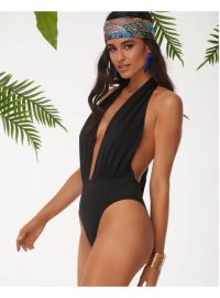 Γυναικείο μαγιό ολόσωμο Rock Club - Μαύρο - Πολυμορφικό