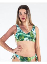 Μαγιό αθλητικό Rock Club - Bali print - Μπουστάκι κρουαζέ