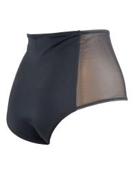 Ψηλόμεσο μαγιό slip Rock Club - Μαύρο - Διαφάνεια - Κανονικό