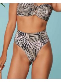 Ψηλόμεσο μαγιό slip Rock Club - Sahara print - Mix and Match - Barazil