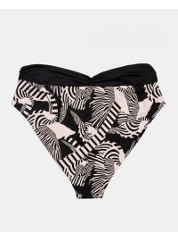 Γυναικείο Μαγιό slip Plus Size Rock Club - Ψηλόμεσο - Μπικίνι κρουαζέ - Macacao Print - Lycra