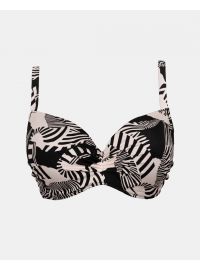 Γυναικείο Μαγιό top Rock Club - Macacao print - Bikini για μεγάλο στήθος - Regular Fit - Lycra - Cup E