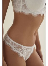 Γυναικείο νυφικό String Promise - Λευκή Δαντέλα - Regular Fit - Polyester