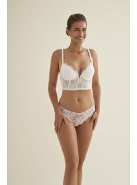 Γυναικείο νυφικό String Promise - Λευκή Δαντέλα - Regular Fit - Polyester