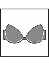 Γυναικείο Μαγιό Σουτιέν Strapless Rock Club Siba - Κρουαζέ Bikini - Μεγάλο στήθος - Regular Fit - Lycra - Cup D