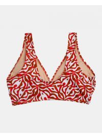 Γυναικείο Μαγιό Crop Top Rock Club - Corals Bikini κρουαζέ - Plus Size - Lycra