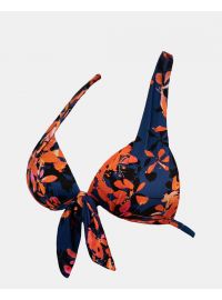 Γυναικείο Μαγιό Push Up τρίγωνο Rock Club - Orchid print - Bikini - Regular Fit - Lycra - Cup B