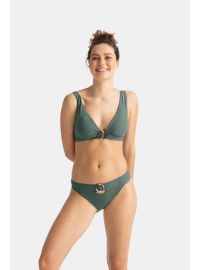 Γυναικείο μαγιό slip Dorina ELMINA - Μπικίνι Brazilian - Χακί - Regular Fit - Lycra