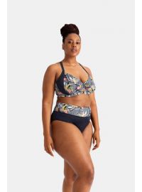 Γυναικείο μαγιό slip Dorina SALAGA - Μπικίνι Μεγάλα μεγέθη - Μαύρο - Regular Fit - Lycra