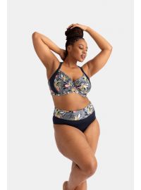 Γυναικείο μαγιό slip Dorina SALAGA - Μπικίνι Μεγάλα μεγέθη - Μαύρο - Regular Fit - Lycra