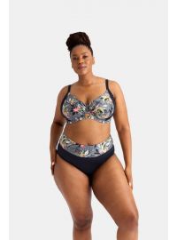 Γυναικείο μαγιό slip Dorina SALAGA - Μπικίνι Μεγάλα μεγέθη - Μαύρο - Regular Fit - Lycra