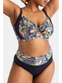 Γυναικείο μαγιό slip Dorina SALAGA - Μπικίνι Μεγάλα μεγέθη - Μαύρο - Regular Fit - Lycra