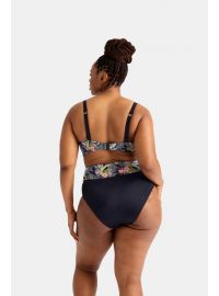 Γυναικείο μαγιό slip Dorina SALAGA - Μπικίνι Μεγάλα μεγέθη - Μαύρο - Regular Fit - Lycra