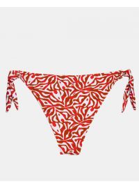 Γυναικείο Μαγιό slip Plus Size Rock Club - Corals Print - Μπικίνι δετό - Lycra