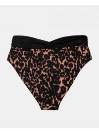 Γυναικείο Μαγιό slip Plus Size Rock Club - Ψηλόμεσο - Μπικίνι κρουαζέ - Animal Print - Lycra